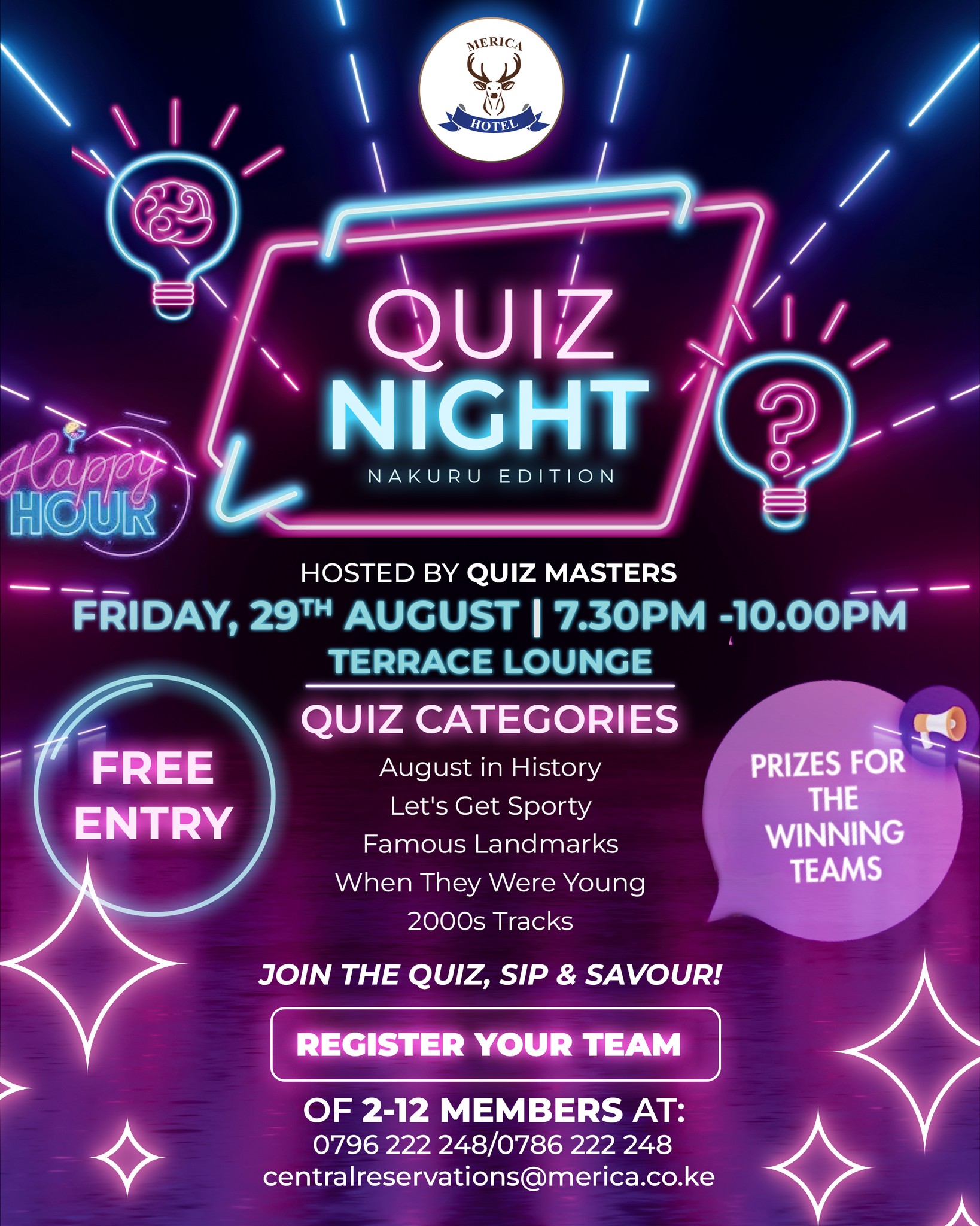 You are currently viewing QUIZ NIGHT – MERICA HOTEL
